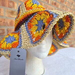 Peter Grimm Granny Square Bucket Woman's Hat